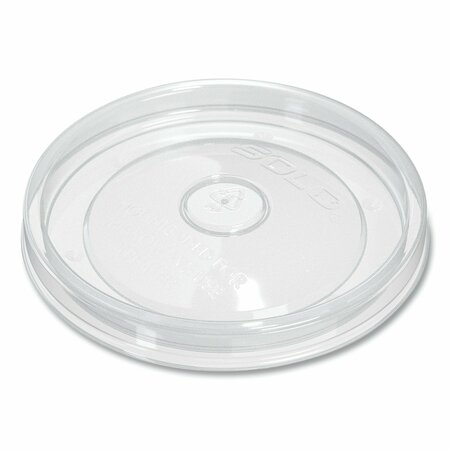 SOLO Flexstyle DSP Paper Food Containers Lid, For 16 oz Paper Containers, 3.96 in. Dia, 0.4 in.h, Clear, 500PK LPH416R-0090